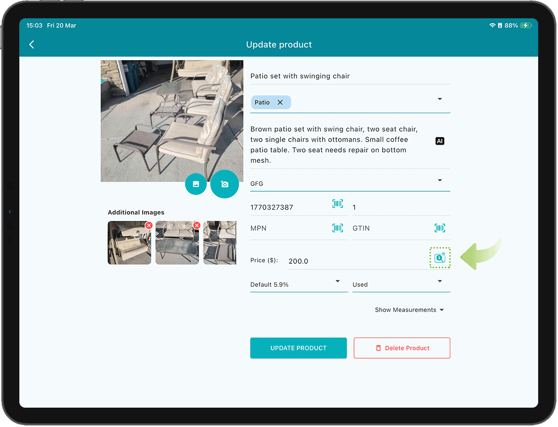 ai price generation