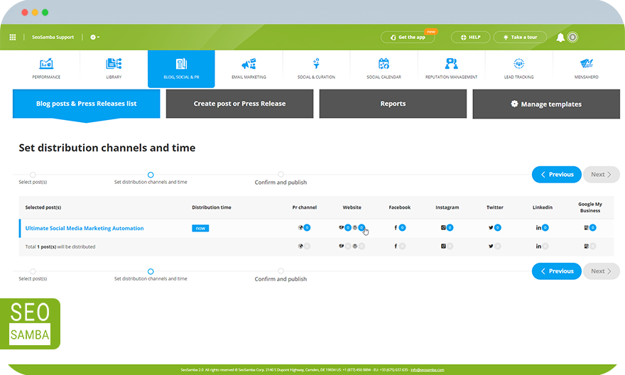 distribution channels set up