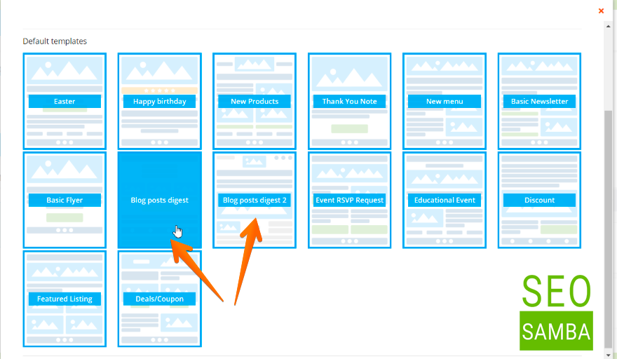 pick an email digest template