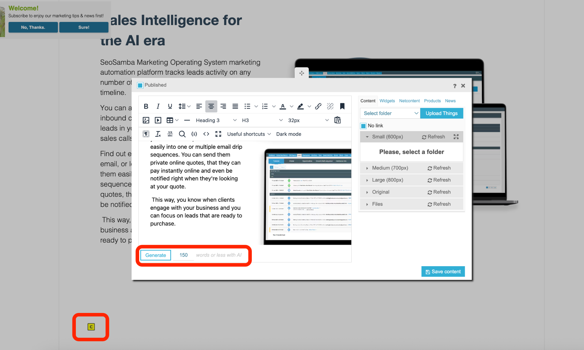 edit content with ai