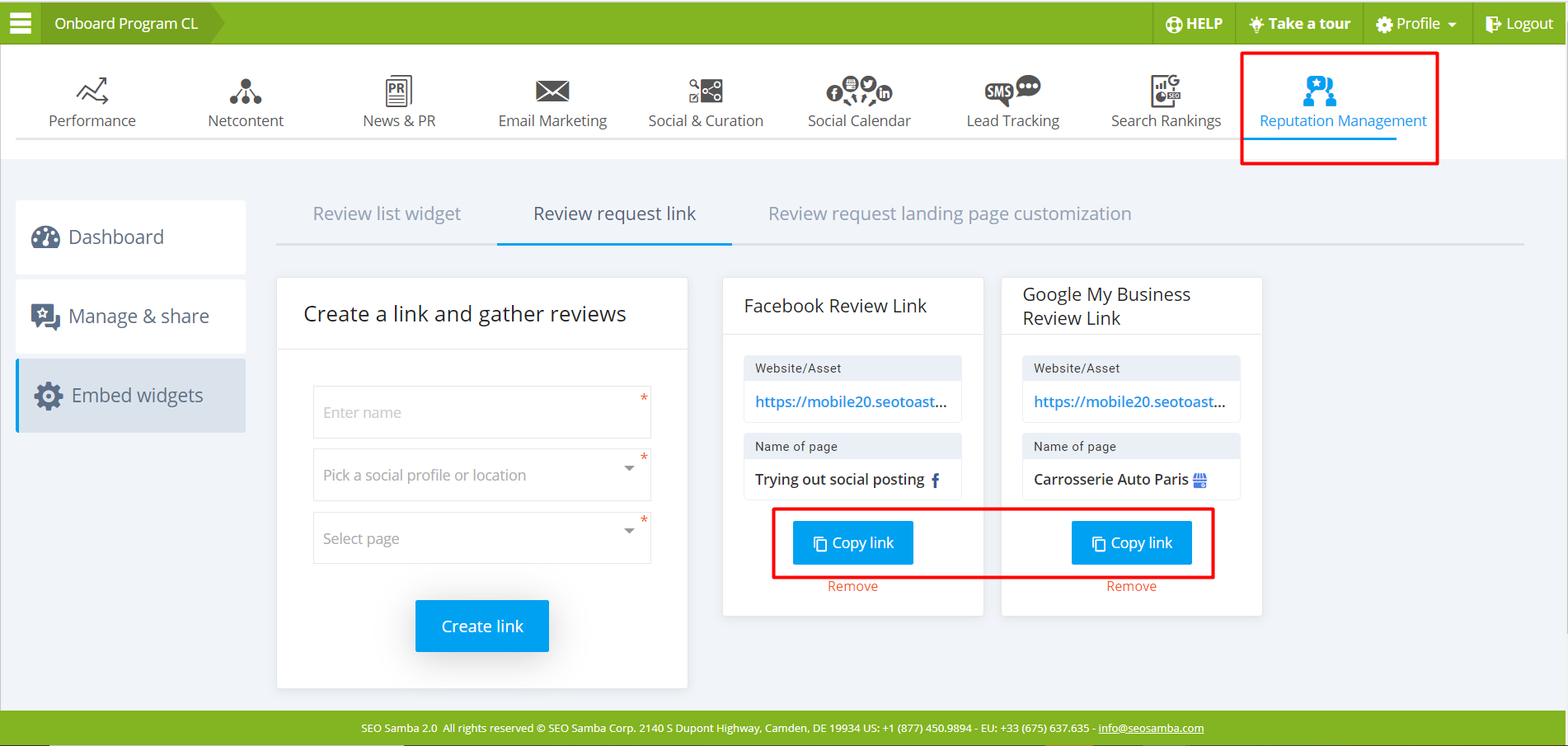 mos link genegation