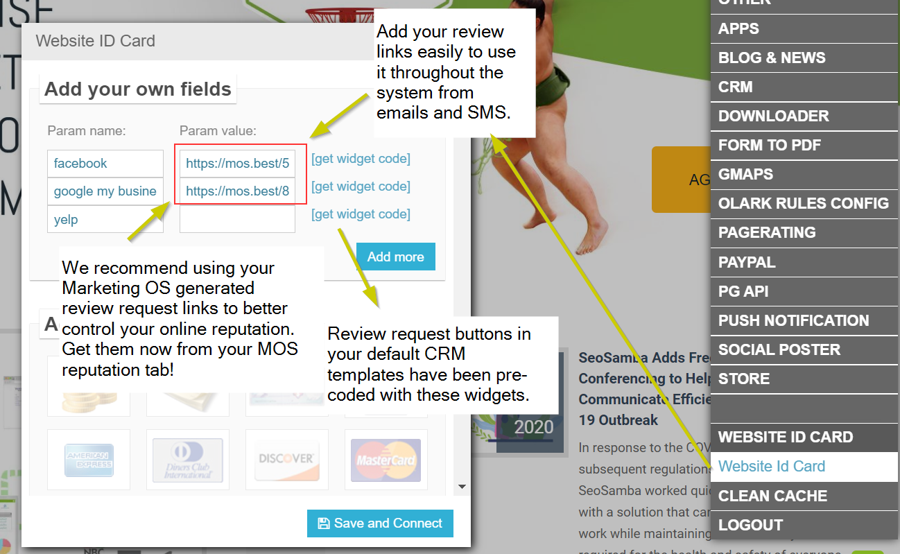 nps settings in widcard