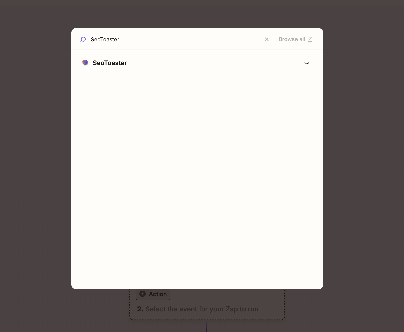 seotoaster app in zapier